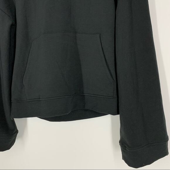 All In Motion XS Bell Sleeve Pullover Hoodie Black Athleisure Yoga Gym - Picture 5 of 8